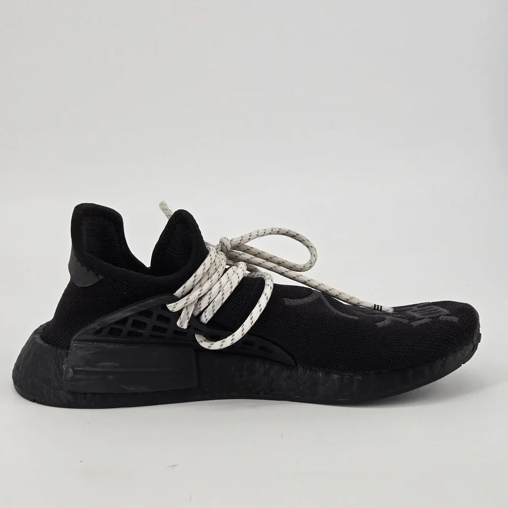 adidas Pharrell x NMD Human Race Black White Speckled Laces Men‎ Size 7 GY0093